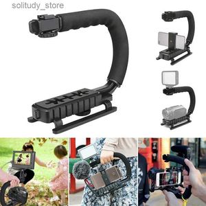 Stabilizzatori Stabilizzatore video portatile a forma di U per accessori per fotocamere Canon Nikon Dv Maniglia per stabilizzazione dell'azione della fotocamera Q240319