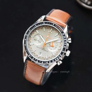 2024 New Men S Sports Automatic Watches Classic Unisex Leather Strap Versatile Quartz Business and Casual Mens Aa Watch Ome-03