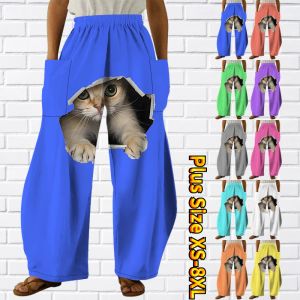 Outfit 2023 Pantaloni chino da donna estivi Pantaloni Pantaloni a vita alta Pantaloni larghi allentati Pantaloni completi da donna estivi Yoga