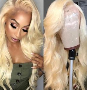 2021 new Blonde Lace Front Human Body Wave 13x4 Colored Human Hair Wigs Transparent Lace Wig Brazilian Remy Hair3412813