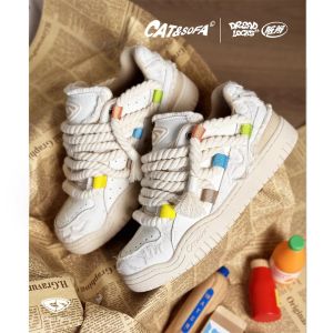 SCARPE DONNE FASHIO DONNE Vulcanizzate Scarpe da donna Spring Autunno casual da tennis Spessa unica in pizzo su scarpe da ginnastica traspirante 2023