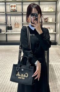 حقيبة مصممة فاخرة Cooche Canvas Tote Handbag حقيبة تسوق كبيرة للأزياء