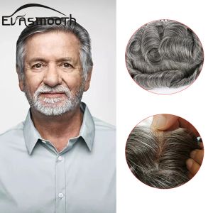 Toupees الشعر الطبيعي الشعر الزشفية الرجال استبدال الشعر الشعر 0.04 مم قاعدة الجلد قاعدة بشعر الإنسان الاصطناعي