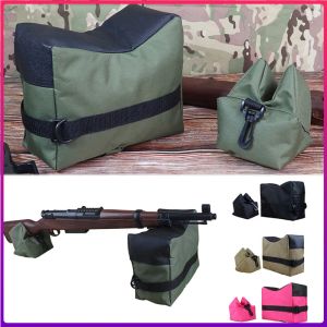 Bags Tactical Sniper Shooting Gun Rest Bag Set Front & Rear Rifle Target Bench Unfilled Stand Support Sandbag No Sand Hunting Bag