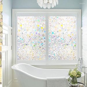 Window Stickers Privacy Film Stained Glass Static Cling Decorat Removable Summer Uv Blocking For Home Office