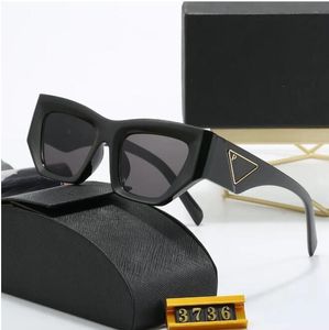 2024 neue Designer-Sonnenbrille Männer Frauen Mode Dreieck Logo Luxus Full Frame Sunshade Spiegel polarisierte UV400-Schutzbrille mit Box