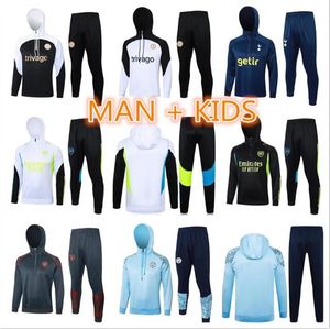 Arsen Arsen Adult Tracksuit Sports Soccer Corcer Pepe Saka البالغين الأولاد المدافعون في المدينة دعوى تدريب Odegaard Thomas Tierney Smith Rowe CFC Hoodie Kids Stuitsuits