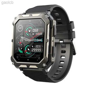 Wristwatches C20 Pro Smart Watch for Men 1.83 بوصة متوافقة مع موسيقى Bluetooth Call Outdoor Sports Fitness Smartness 24319