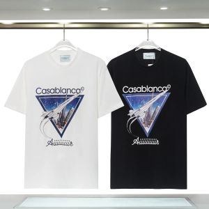 2024ファッションTシャツ男性女性デザイナーTシャツティーアパレルトップマンSカジュアルチェストレターシャツラグジュアリー衣料ショートパンツスリーブ服カサブランTシャツ