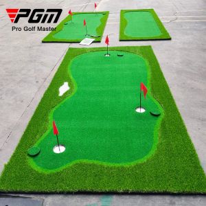 AIDS PGM 3 Otwory w golfa Hal Golf, umieszczanie zielonego 100x300 cm wewnętrznego treningu na zewnątrz Putter Mat Practice Stawianie zielonego do użytku domowego GL006