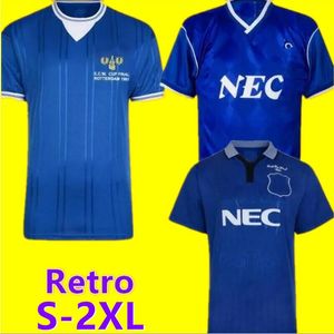 1985 Final Rotterdam Retro Soccer Jersey 84 85 86 EFC ECW Cup Ratcliffe Bracewell Gray Reid Gary Lineker Home Vintage Classic Football Shirt Amokachi888V