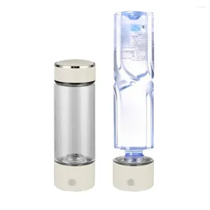 Bottiglie d'acqua Bottiglia di recupero per esercizi Generatore di idrogeno ricaricabile tramite USB con elettrolisi rapida 350 ml per ionizzato