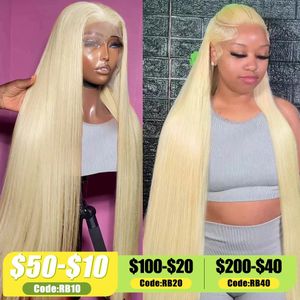 250 Density 13x4 Straight 613 Honey Blonde Lace Front Human Hair Wig Brazilian 30 32 Inch Colored Wig 13x6 HD Lace Frontal Wigs