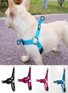 Easy Walking Dog Harness Nylon Justerbar hundsele för små medium stora två koppelfästen som kör träningssele59121361782123