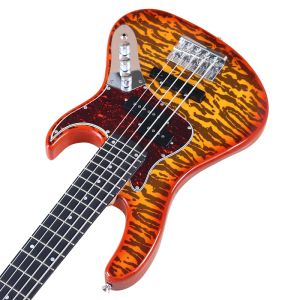 Gitarre 5 String PB Elektrik Bass Gitarre Voller solider Basswood Body 43 -Zoll Kanada Maple Neck Bass Gitarre