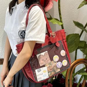 Totes Lolita Damen Ita Tasche Trend Subkultur Lackleder Taschen Weibliche Mode DIY Harajuku Schulter