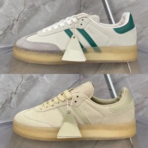 Обувь Kith 8th Street Skates от Ronnie Fieg Chalk White Green Skate Sneaker 36-45