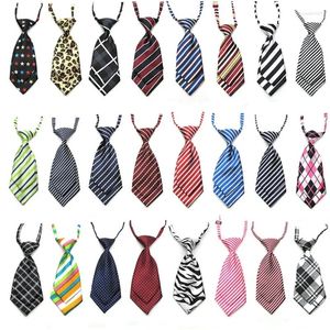 Dog Apparel 50/100pcs Stripes Plaid Ties Double-deck Neckties Pet Supplies Small Medium Bowties Grooming Accessories