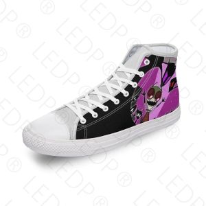 Обувь Invader Zim High Top Canvas Shoes Anime Cartoon Men Men Women Casual Shoes Fashion Flat Sneakers 3D Print Tennis Mujer Invierno