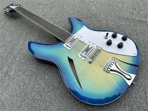 Guitar Factory Blue 12string Electric Electric Guitar, Mahoni Fretboard bez jedwabiu, Chrome Hardware można dostosować