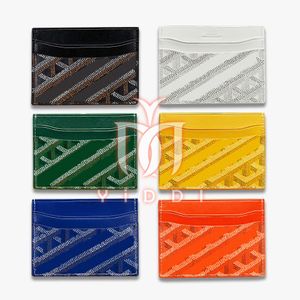 Portafoglio in pelle di qualità specchio Designer Card Holde Coin Borse Men Women Fashions Mini Wallet Go Yard Gallet Small Wallet ID Carte di credito Multi Ferrule Passport Holder