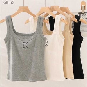 Frauen Tank Top Sommer Schlank Ärmellose Camis Croptop Outwear Elastische Sport Gestrickte Tanks ZK8A