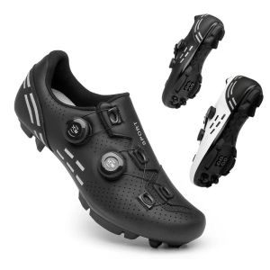 Сапоги 2023 MTB Cycling Shoes Carbon Fiber Мужские калипы дорожные сапоги Speed Flat Racing Женщины Тропа Горные велосипедные туфли Spd