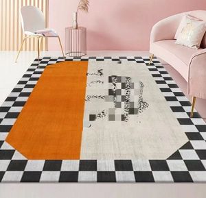 Luksusowy dywan lampartowy Nowoczesny minimalistyczny salon stolik kawowy koc prostokątny pełny aksamitny sypialnia koce nocne