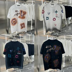 T-shirt Men's Designer Summer Cotton Loose Casual T-shirt Letter Printed Short Sleeve Shirt Fashion Hip Hop Street Clothing T-shirt Asian Size S/M/L/XL/XXL/XXXL