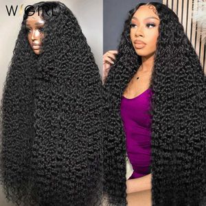 Synthetic Wigs Loose Deep Wave 13x6 HD Lace Front Human Hair Wig Brazilian For Women Curly Water Wave Wigs Human Hair 5x5 Closure Glueless Wig 240329