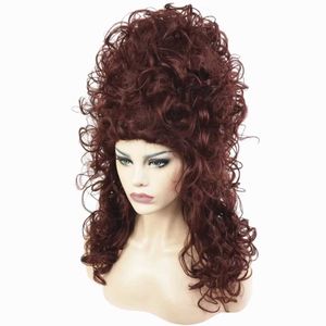 Synthetic Wigs StrongBeauty Marie Antoinette Wig Auburn Witch Beehive Cosplay Wigs Synthetic 240329