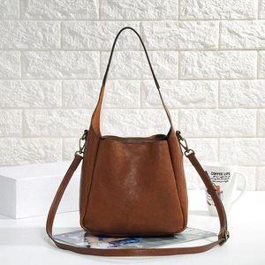 Totes YourSeason Genuine Leather Female 2024 Nature Soft Cowhide Retro Bag Large Capacity Woman Shoulder Crossbody Bags Solid Color