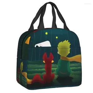 Storage Bags The Little Insulated French Fairy Tale Le Petit Prince Portable Thermal Cooler Food Lunch Box Kids Children
