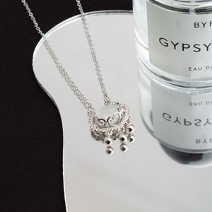 Chinese Style Cat's Eye Stone Safety Necklace for Women
