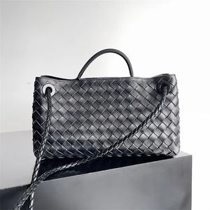 10A جودة عالية صغيرة Andiamo 29 سم مصمم حمل حقائب Lambskin Crossbody Lady Ladting. C51