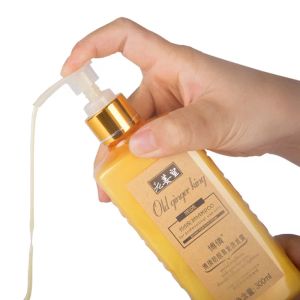 Şampuanlar 1 Şişe Zencefil Suyu Saç Kaybı Anti Saç Şampuanı Profesyonel Onarım Hasarlı Saç, Saç Büyümesi Yoğun, Kaşıntı Anti, Yağ Kontrolü