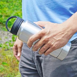 Bottiglie d'acqua in acciaio inossidabile Bicchiere da bere sicuro per riporre e nascondere piccoli oggetti di valore, chiavi, gioielli