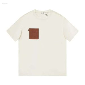 Erkek Tişörtleri Yaz Tasarımcısı Üst düzey Erkek Gömlek Konforlu Yuvarlak Yaka Pamuk Büyük Boy Boyut Siyah ve Beyaz