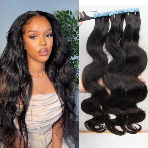 Extensions Body Wave Tape In Human Hair Extensions 12"26" Skin Weft Adhesive Invisible Brazilian Tape In Hair Extension 20 Pcs/Pack