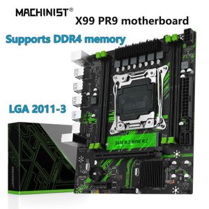 Machinist X99 PR9 Motherboard LGA 2011-3 세트 지원 키트 XEON 2680 2690 V3 V4 CPU 프로세서 데스크탑 메모리 USB3.0 NVME/SATA M.2 240307