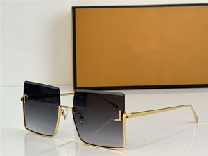 Nowe modne okulary przeciwsłoneczne 4081s metalowa rama bez krawędzi soczewki prosty i popularny styl Outdoor Uv400 Okulara