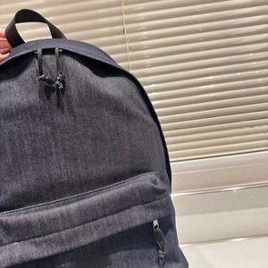 Klassische, lässige Unisex-Jeans-Rucksack-Reisetasche mit super guter Rückengröße von 30 x 40 cm, Rucksack, Straßentrend, große Umhängetasche, Designer-Studenten, Freizeit-Rucksack