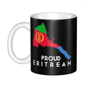 Muggar stolta eritrean flagga kaffe diy personlig keramisk mugg kreativ present män kvinnor utomhus arbet camping koppar