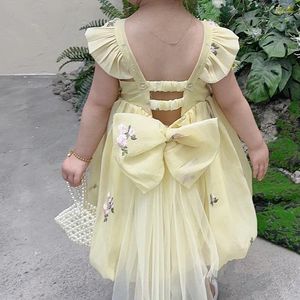 Sukienki dla dziewczynek letnia sukienka dla dziewczyn dziecięcych zwykłych księżniczki impreza vestidos siatka kostium wieczorne ubrania