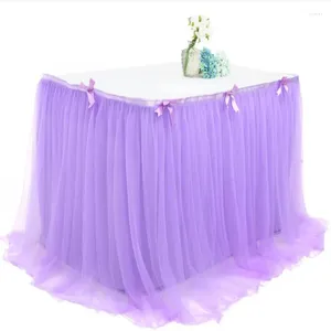 Saia de mesa tule tutu ware para decoração de casamento chá de bebê festa banquete rodapé casa têxtil