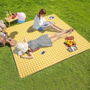 Tapete de piquenique ao ar livre cobertor de piquenique dobrável praia cobertor portátil à prova dwaterproof água acampamento esteira grossa para acampamento caminhadas viagem