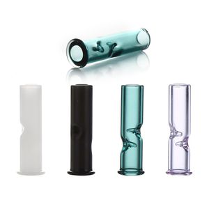 8 мм стеклянные фильтрующие наконечники с плоским круглым горлышком для необработанной рулонной бумаги, мундштука для сигарет, фильтр для курения