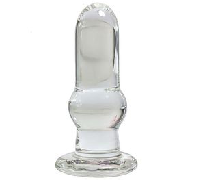 Transparent Glass Anal Plug 134cm Anal Dilator Dildo G Spot Stimulator Butt Plugs Glass Dildos For Women Buttplug Sex Toys Y191023068883