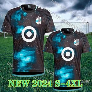 24 25 Minnesota United FC Fußballtrikots Heim-Auswärts 2024 2025 Fragapane BOXALL LOD Hlongwane Fußballtrikots S-4XL