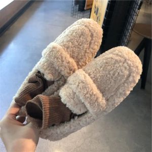 Boots Korean Shoes Casual Female Sneakers Loafers With Fur Shose Women Slipon Round Toe Autumn Women's Moccasins 2020 New Dress Slip
